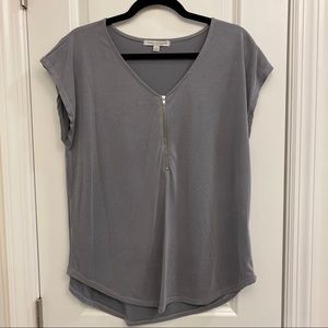 Green Envelope Los Angeles Zipper Blouse